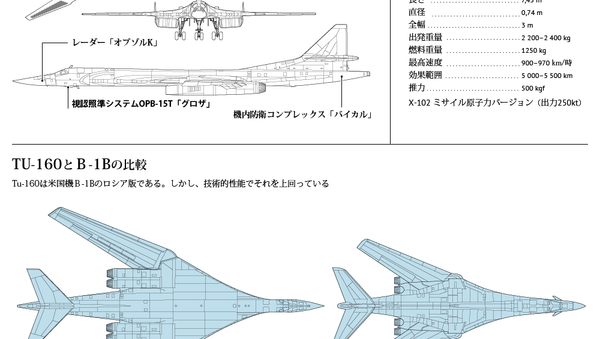 戦略爆撃ミサイル機Tu-160 - Sputnik 日本