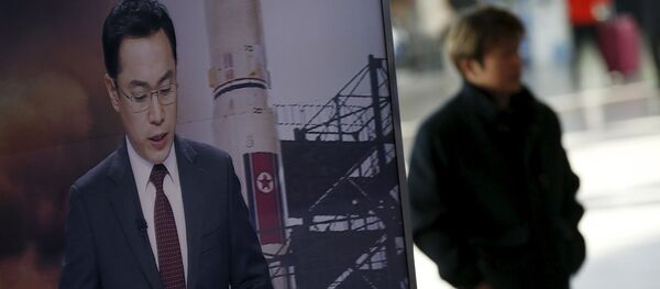 国営の朝鮮中央テレビは、2月7日に地球観測衛星の打ち上げに成功した、と発表した 国営の朝鮮中央テレビは、2月7日に地球観測衛星の打ち上げに成功した、と発表した - Sputnik 日本