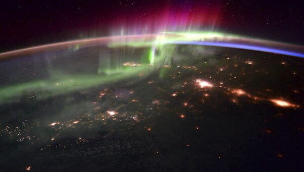 Снимок северного сияния, сделанный с борта МКС астронавтом Скотом Келли - Sputnik 日本