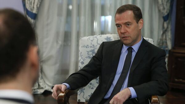 Prime Minister Medvedev gives interview to German daily Handelsblatt - Sputnik 日本