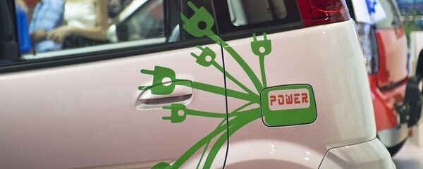 Электромобиль на выставке в Пекине Электромобиль на выставке в Пекине - Sputnik 日本
