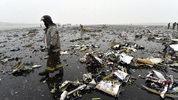 На месте крушения пассажирского самолета Boeing-737-800, который разбился при посадке в аэропорту Ростова-на-Дону - Sputnik 日本