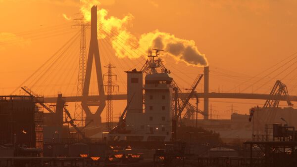 Вид на закат в Гамбурге - Sputnik 日本