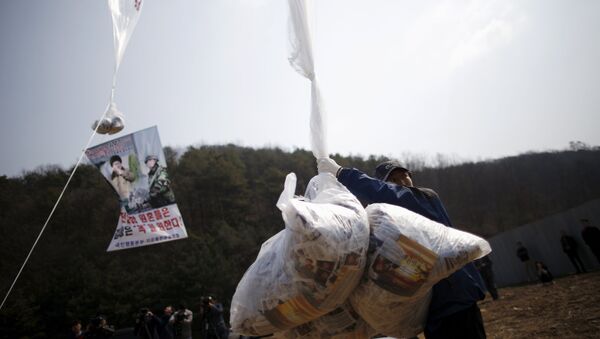 韓国、北朝鮮にビラ8万枚をまく - Sputnik 日本