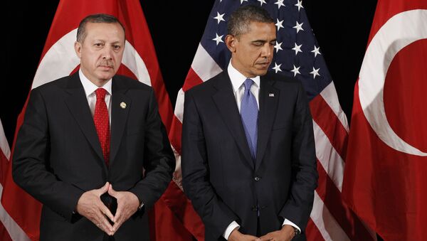 Barack Obama and Recep Tayyip Erdogan - Sputnik 日本