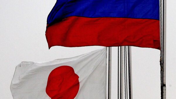 Russian and Japanese flags - Sputnik 日本