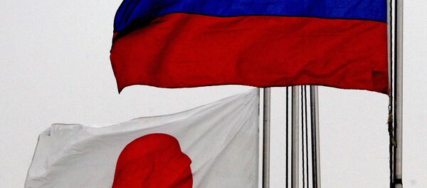 Russian and Japanese flags Russian and Japanese flags - Sputnik 日本