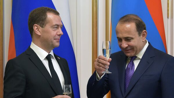 Официальный визит премьер-министра РФ Д. Медведева в Армению - Sputnik 日本