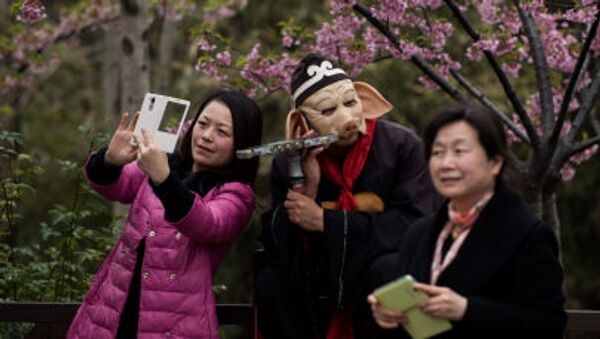 日本　中国人観光客の花見のマナーに怒り心頭（動画） - Sputnik 日本