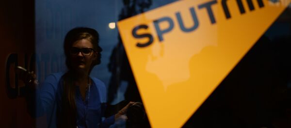 Студия радио Sputnik на XIX Петербургском международном экономическом форуме Студия радио Sputnik на XIX Петербургском международном экономическом форуме - Sputnik 日本