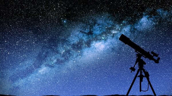 Телескоп на фоне Млечного Пути - Sputnik 日本