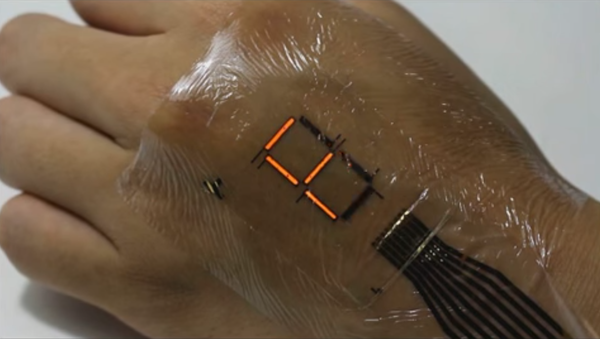 人体をディスプレイに、日本で開発された「電子皮膚」で可能に - Sputnik 日本