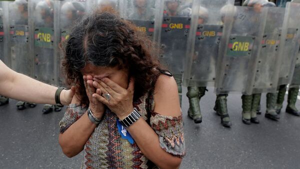 ベネズエラ市民、食料を求めて抗議行動 - Sputnik 日本