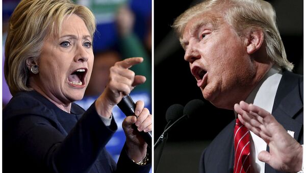 Democratic presidential candidate Hillary Clinton (L) and Republican presidential candidate Donald Trump (File) - Sputnik 日本
