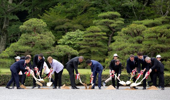 G7首脳、伊勢神宮へ植樹 - Sputnik 日本