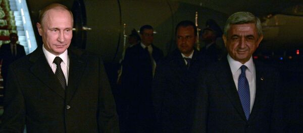 プーチン大統領、エレバン到着、アルメニア人虐殺の慰霊祭参加へ - Sputnik 日本
