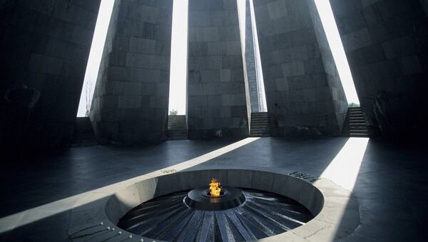 Armenia,Yerevan, interior of the Armenian Genocide Monument - Sputnik 日本