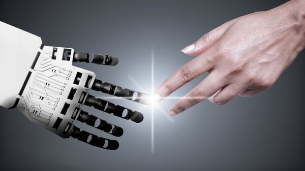 ロボットと人間の手 - Sputnik 日本