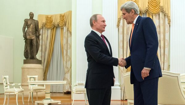プーチン大統領とケリー米国務長官、テロリストへの圧力強化は絶対 - Sputnik 日本
