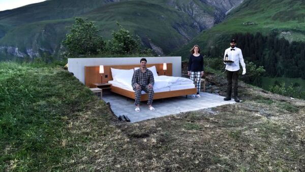 世界初　スイスで屋根のないホテルがオープン - Sputnik 日本
