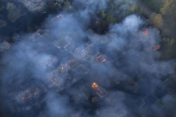 チェルノブイリ（ウクライナ）で森林火災 - Sputnik 日本