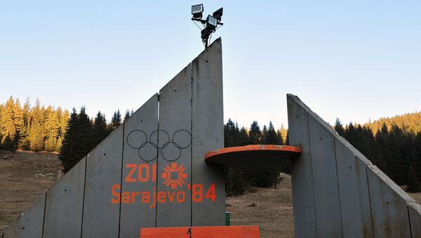 1984年、サラエボ冬季五輪、スキージャンプ場に残された表彰台 - Sputnik 日本