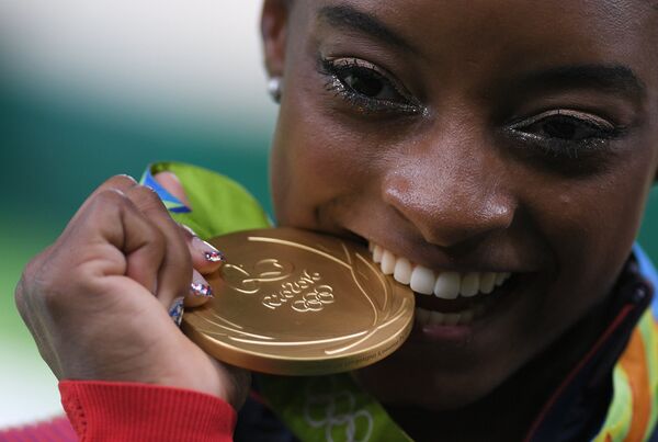 米国の体操チャンピオン、シモーネ・バイルズ氏 - Sputnik 日本