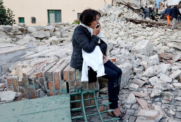 家を失ったイタリアのアマトリーチェの住民。 - Sputnik 日本