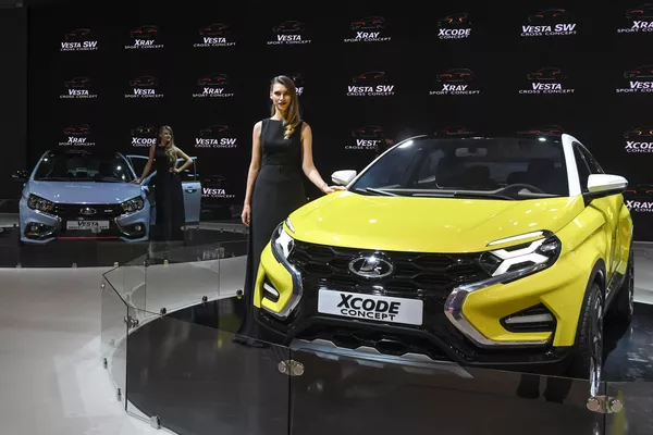 モスクワ国際モーターショー2016の「ラダXコード」、国際展示場「クロッカスエキスポ」で モスクワ国際モーターショー2016の「ラダXコード」、国際展示場「クロッカスエキスポ」で - Sputnik 日本