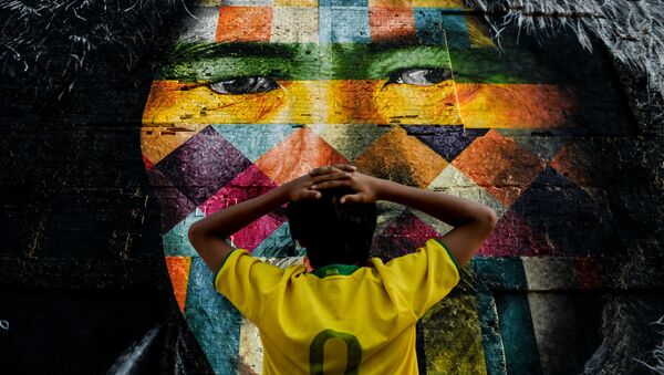 Граффити бразильского художника Эдуардо Кобра в Рио-де-Жанейро - Sputnik 日本