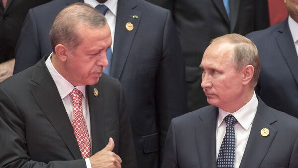 プーチンさん、ちょっと女性を拝借　トルコの大統領　写真映えを狙って【動画】 - Sputnik 日本