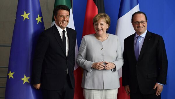 イタリア首相　メルケル首相を野生の魚から救いヨットから転落 - Sputnik 日本