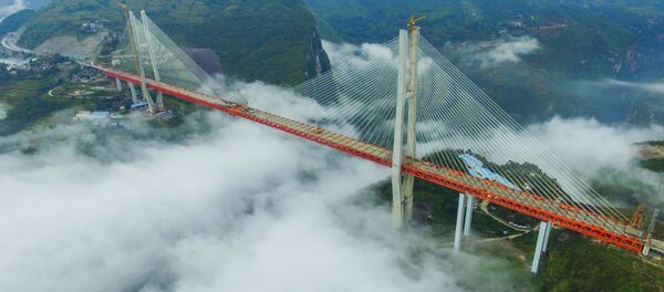 中国、世界で最も高い橋の建設を完了 中国、世界で最も高い橋の建設を完了 - Sputnik 日本