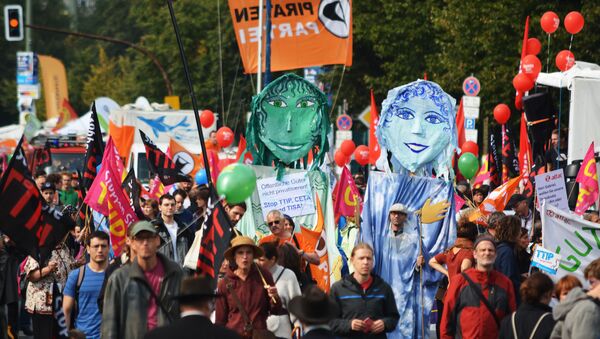 ドイツ各地でTTIPに反対する集会、16万人以上が参加 - Sputnik 日本