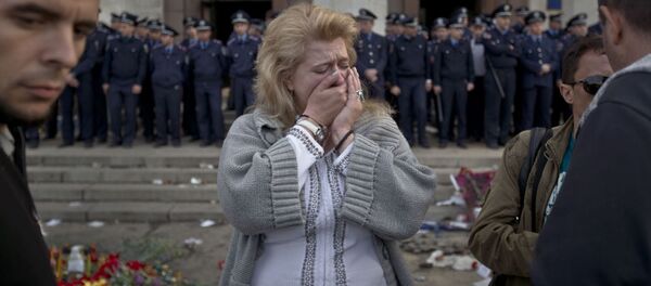 オデッサ大量虐殺、労働会館放火の悲劇から1年 オデッサ大量虐殺、労働会館放火の悲劇から1年 - Sputnik 日本