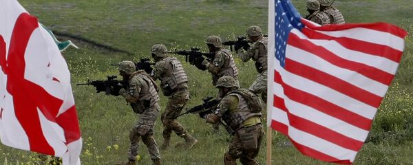 米軍とグルジア軍の戦士たち 米軍とグルジア軍の戦士たち - Sputnik 日本