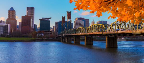 Вид американского города Портленд Вид американского города Портленд - Sputnik 日本