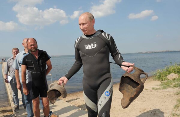 プーチン首相（当時）、タマンスク半島で - Sputnik 日本