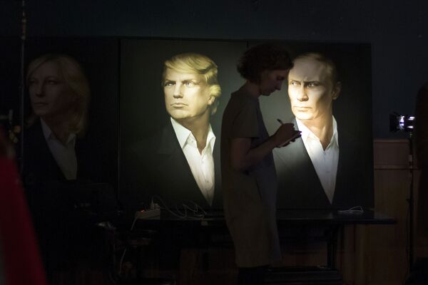 トランプ氏とプーチン大統領の肖像画 - Sputnik 日本