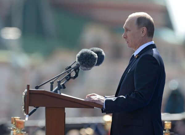 プーチン大統領が演説。戦勝７０周年の祝辞を述べる - Sputnik 日本