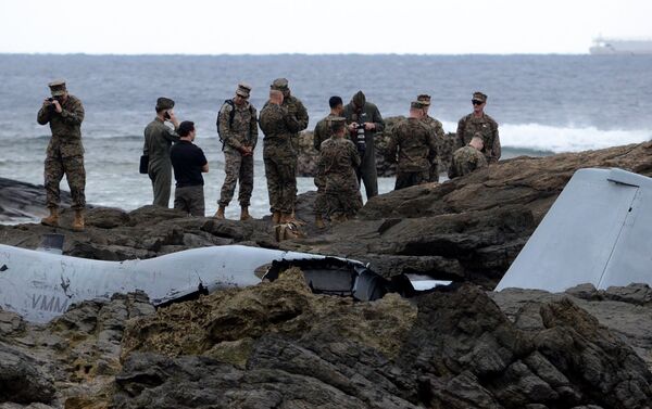 ２０１６年１２月１４日に沖縄に墜落した米軍の垂直離着陸輸送機MV-22オスプレイ - Sputnik 日本