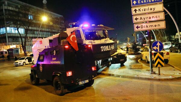 Полиция на месте нападения на российского посла в Турции Андрея Карлова у галереи в Анкаре - Sputnik 日本