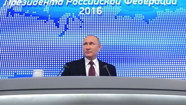 プーチン大統領の年次記者会見 - Sputnik 日本
