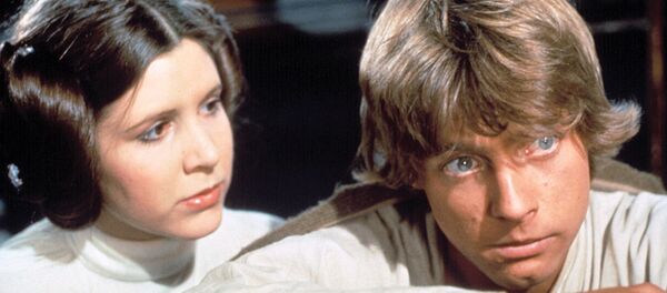 Star Wars actors Carrie Fisher, Mark Hamill, 1977 Star Wars actors Carrie Fisher, Mark Hamill, 1977 - Sputnik 日本