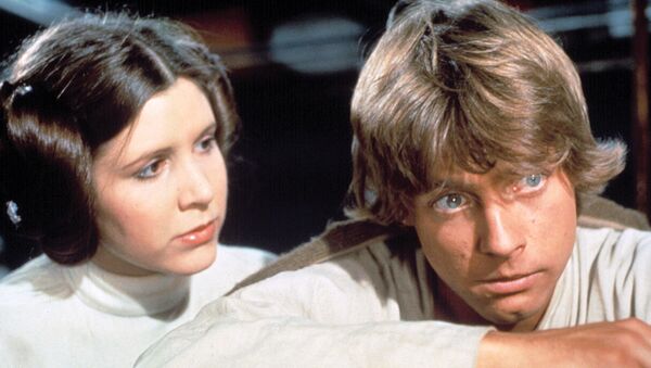 Star Wars actors Carrie Fisher, Mark Hamill, 1977 - Sputnik 日本