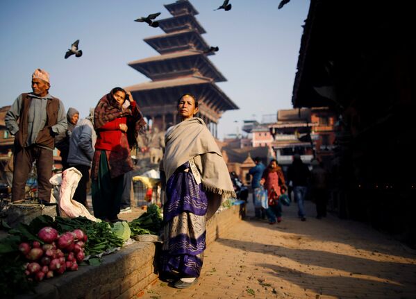 ネパールのブハクタプル市場 - Sputnik 日本