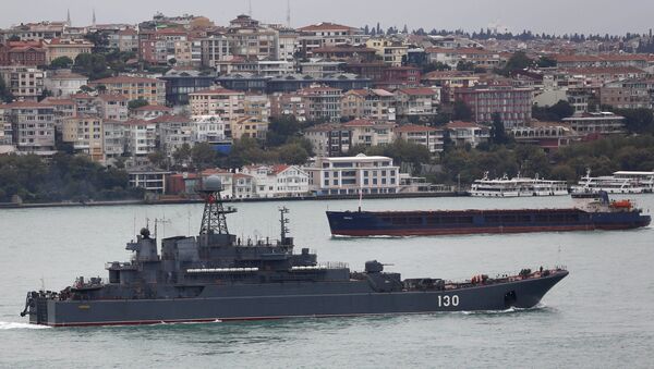 露海軍の大型揚陸艦「コロリョフ」　シリアから帰国 - Sputnik 日本