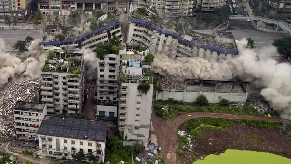中国　１０秒で１９棟の建物を爆破 - Sputnik 日本