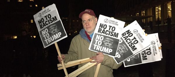 ロンドンで反トランプのデモ ロンドンで反トランプのデモ - Sputnik 日本