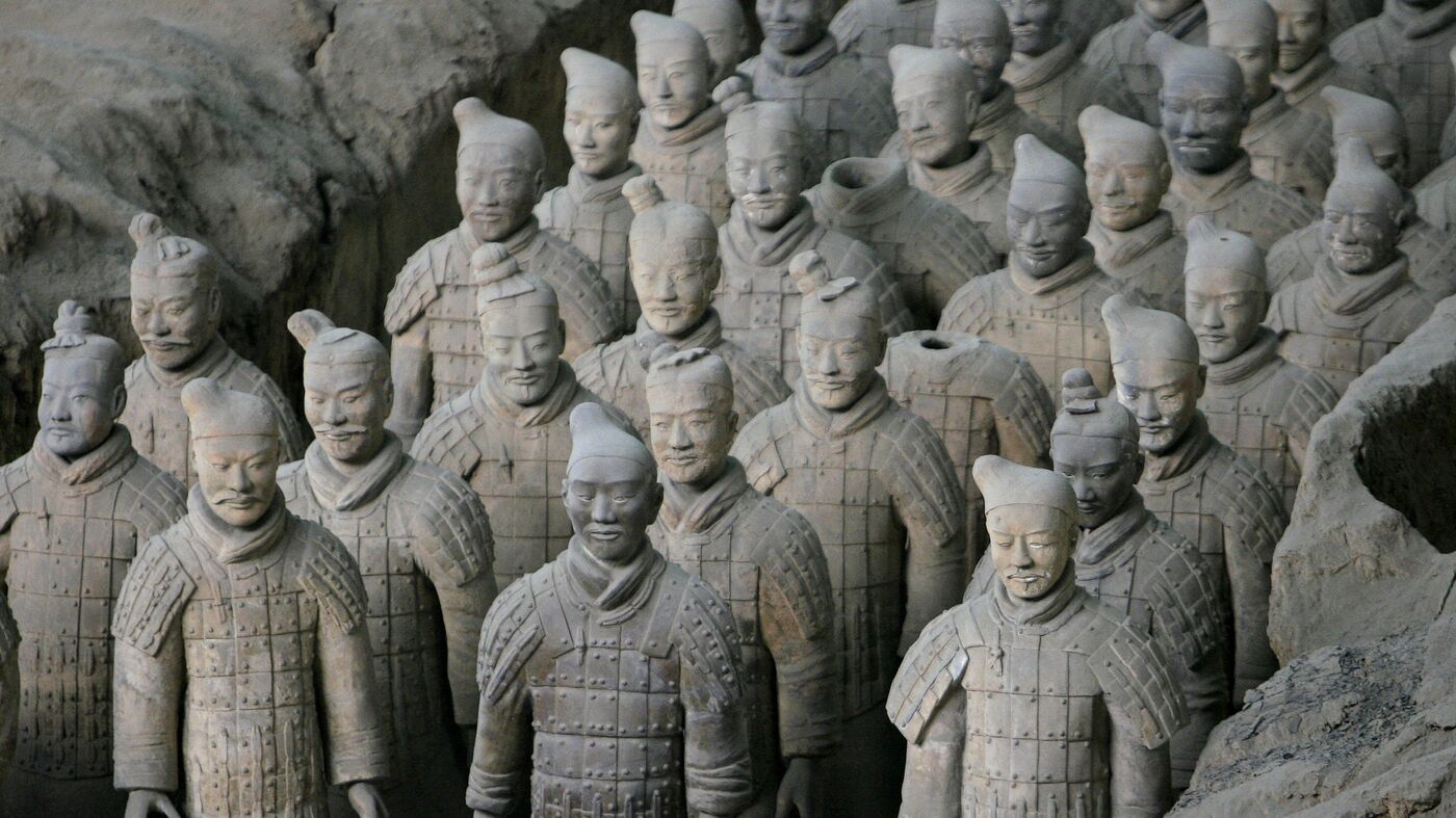 №考古学館　始皇帝　兵馬俑　古代中国　資料　骨董　古美術　調度品　置物　資産 №考古学館始皇帝兵馬俑古代中国資料骨董古美術調度品置物資産